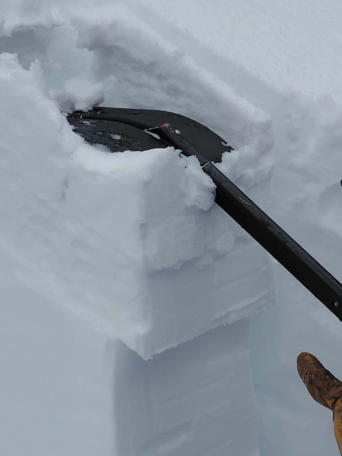Lingering storm slab 