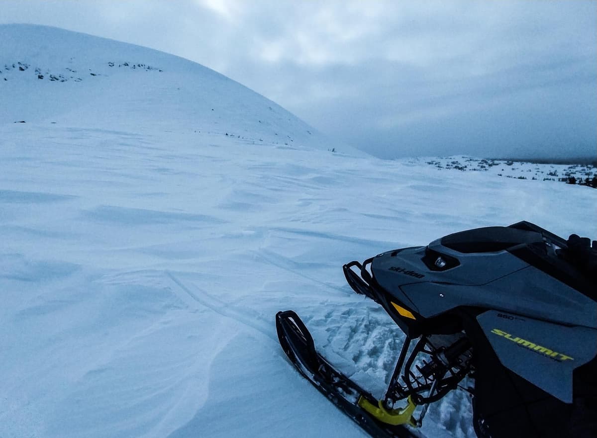 Open areas at upper elevations are very wind-affected and not great riding at the moment. 