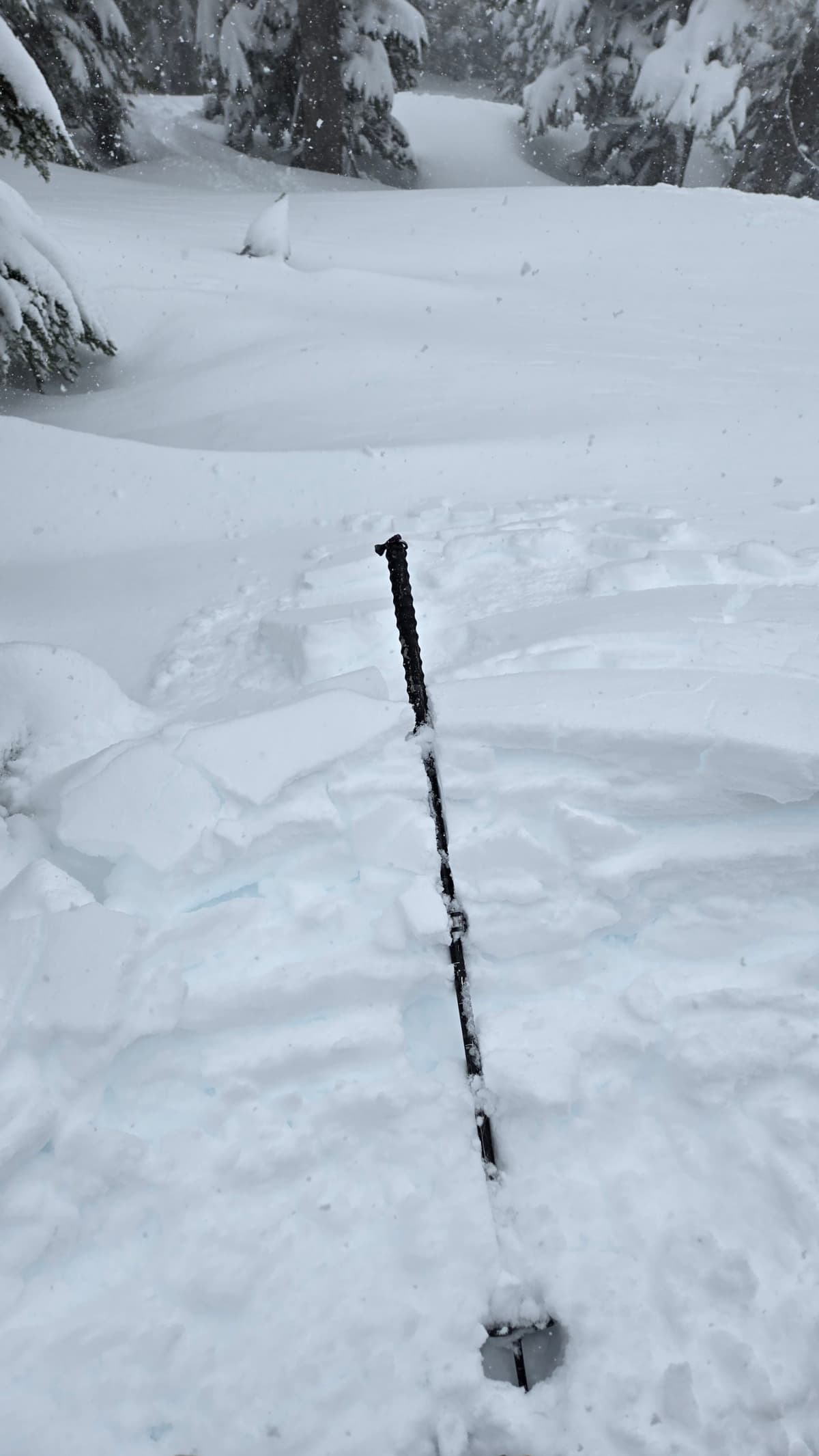Not hard to kick out small slabs in the right spots.