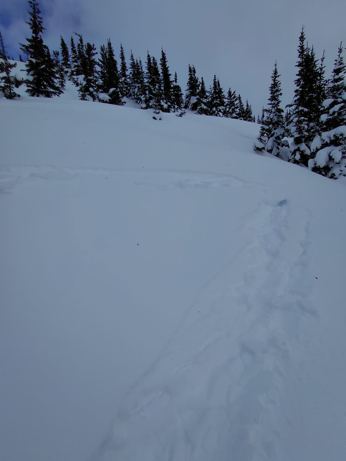 Sun crust skiing