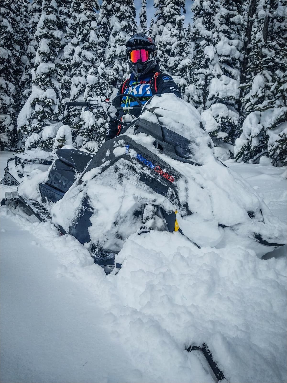 Deepest and best powder down in sheltered trees.