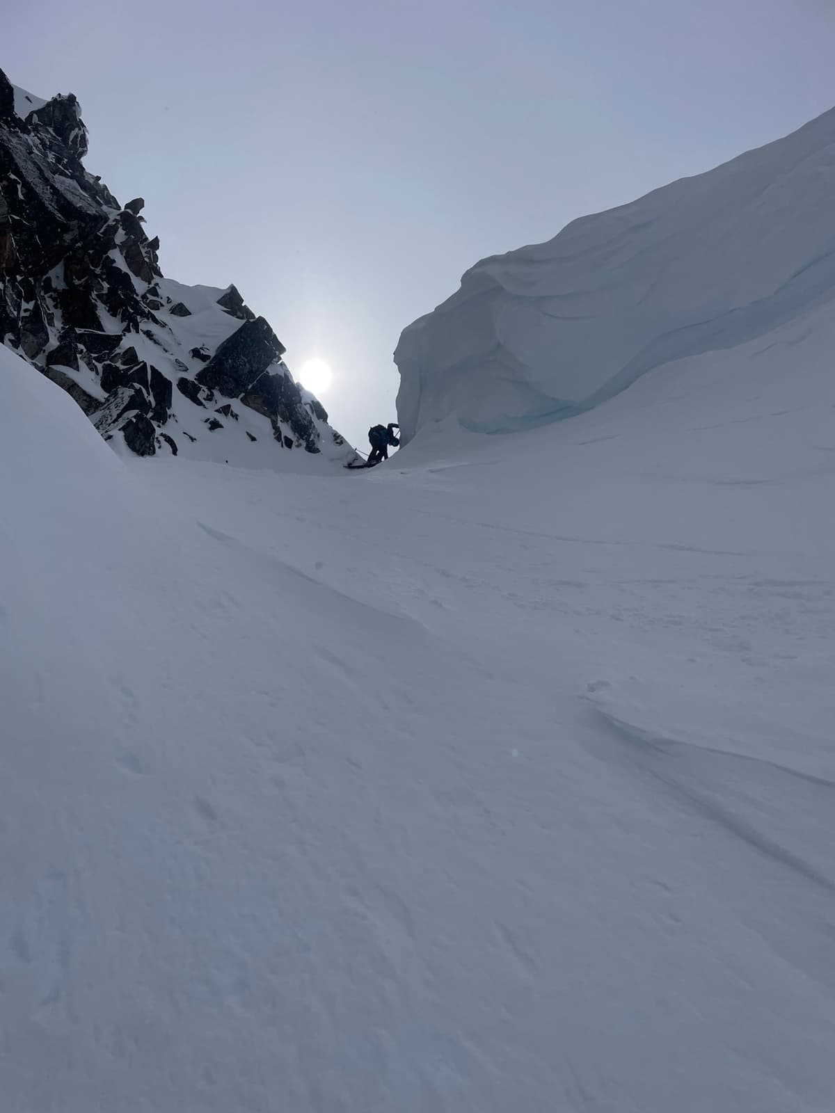 Large hanging cornice on foon alley 