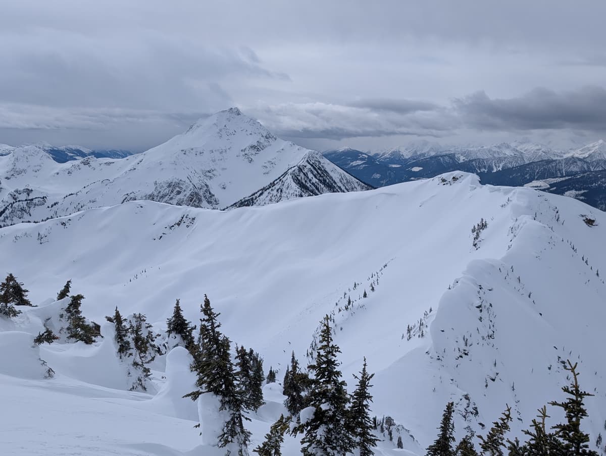 The backside of Kokanee Peak (Africa Bowl?)