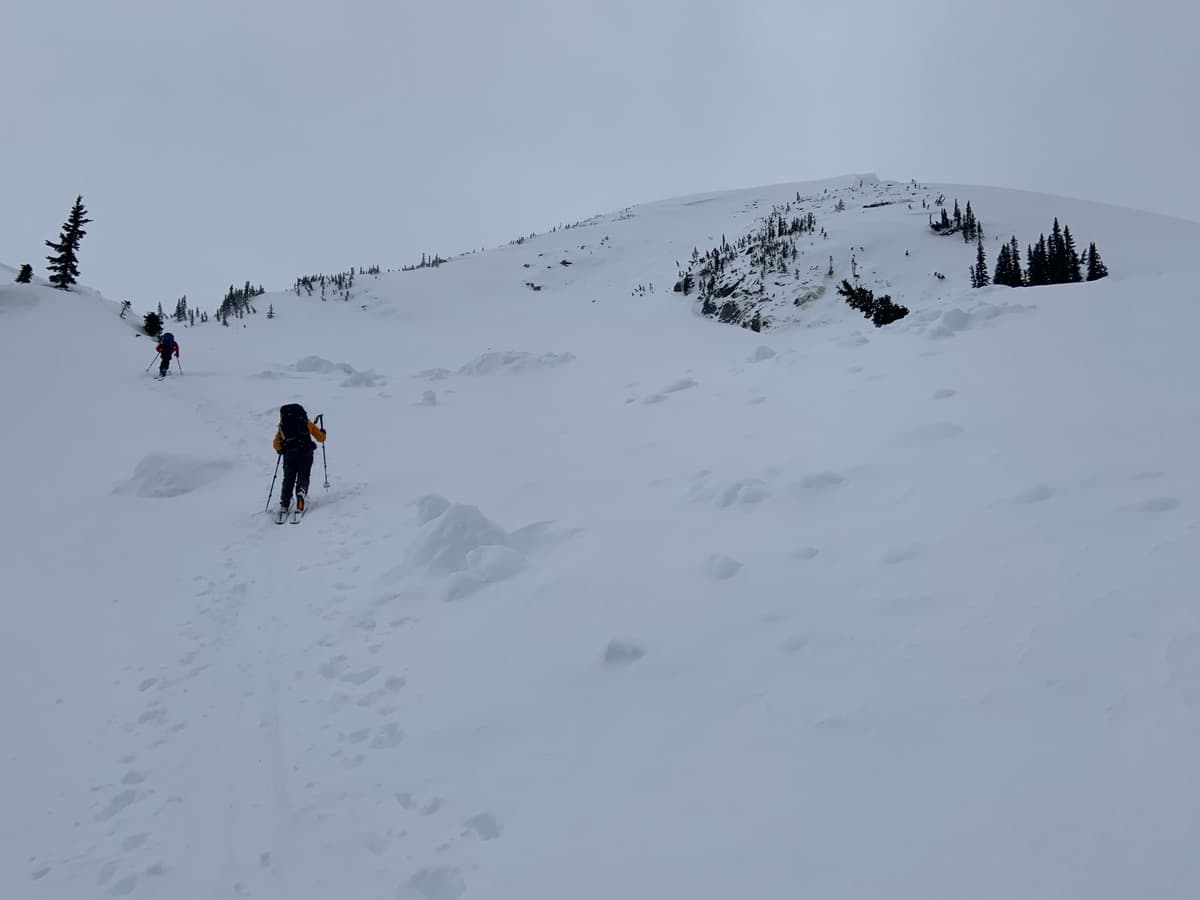 Areas usually travelled on the uptrack also had avalanche debris 