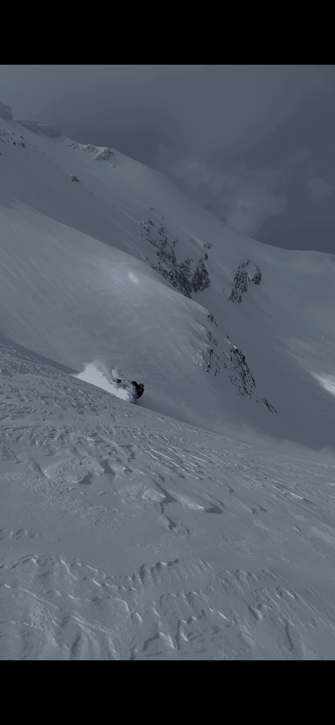 Above 1200m the snow was nice and soft below this was smashed potatoes and crusty