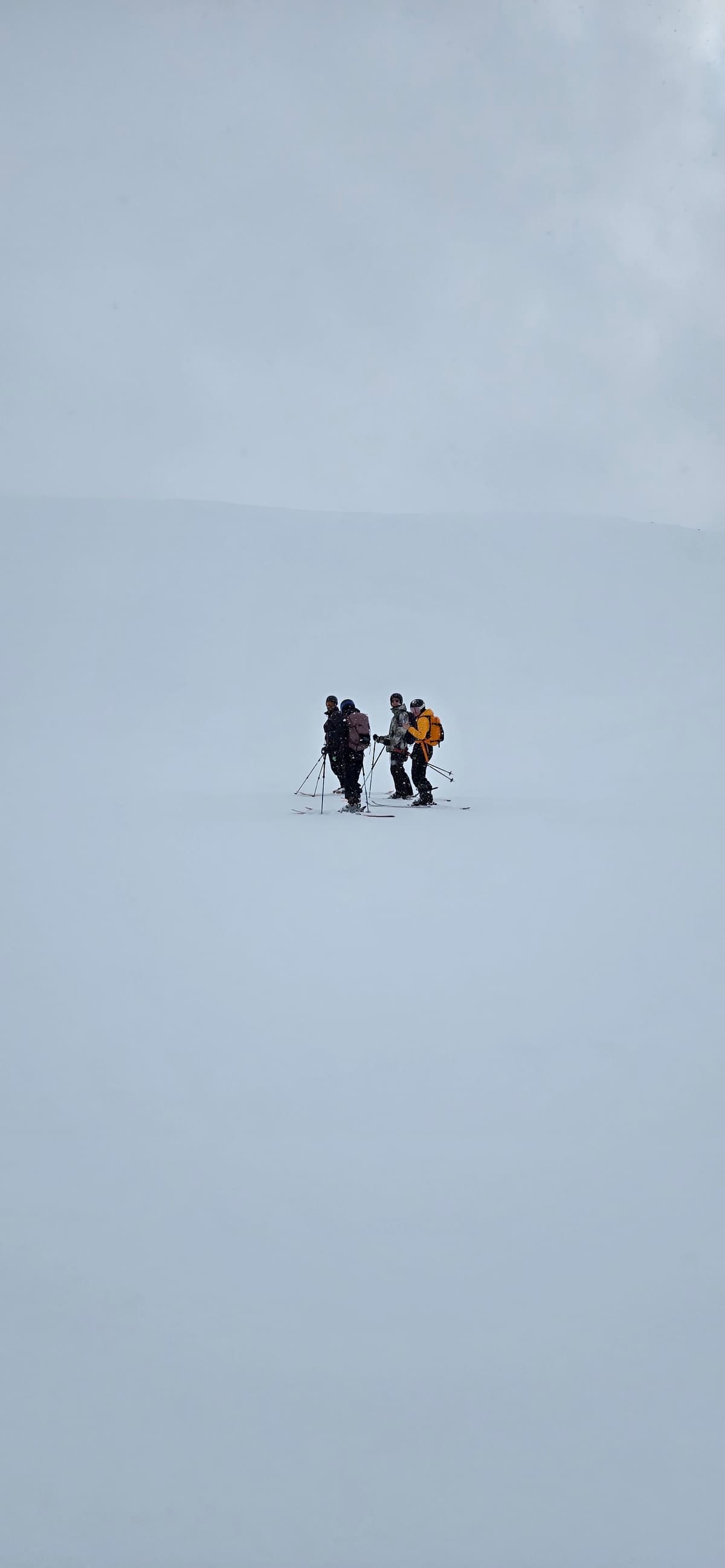 Visibility was low most of the ride