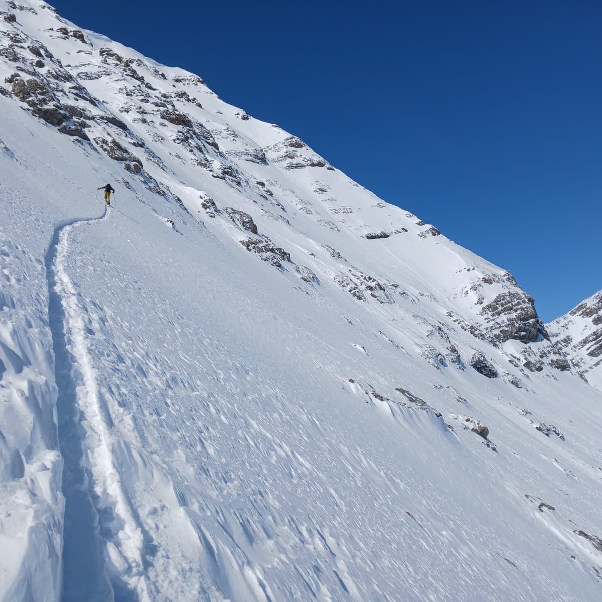 Endless switchbacks up the North East slope.