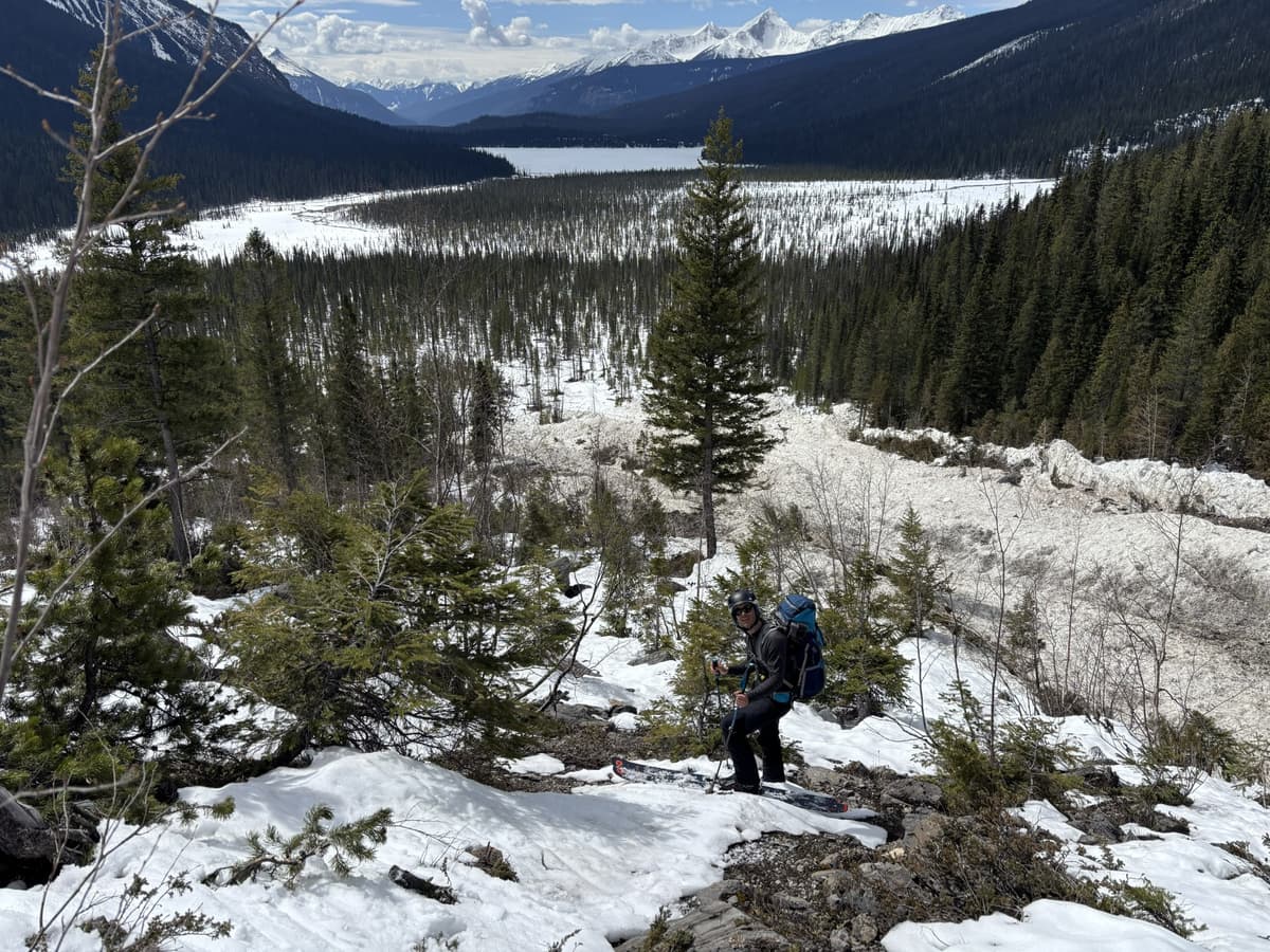 Significant debris leading to Emerald lake