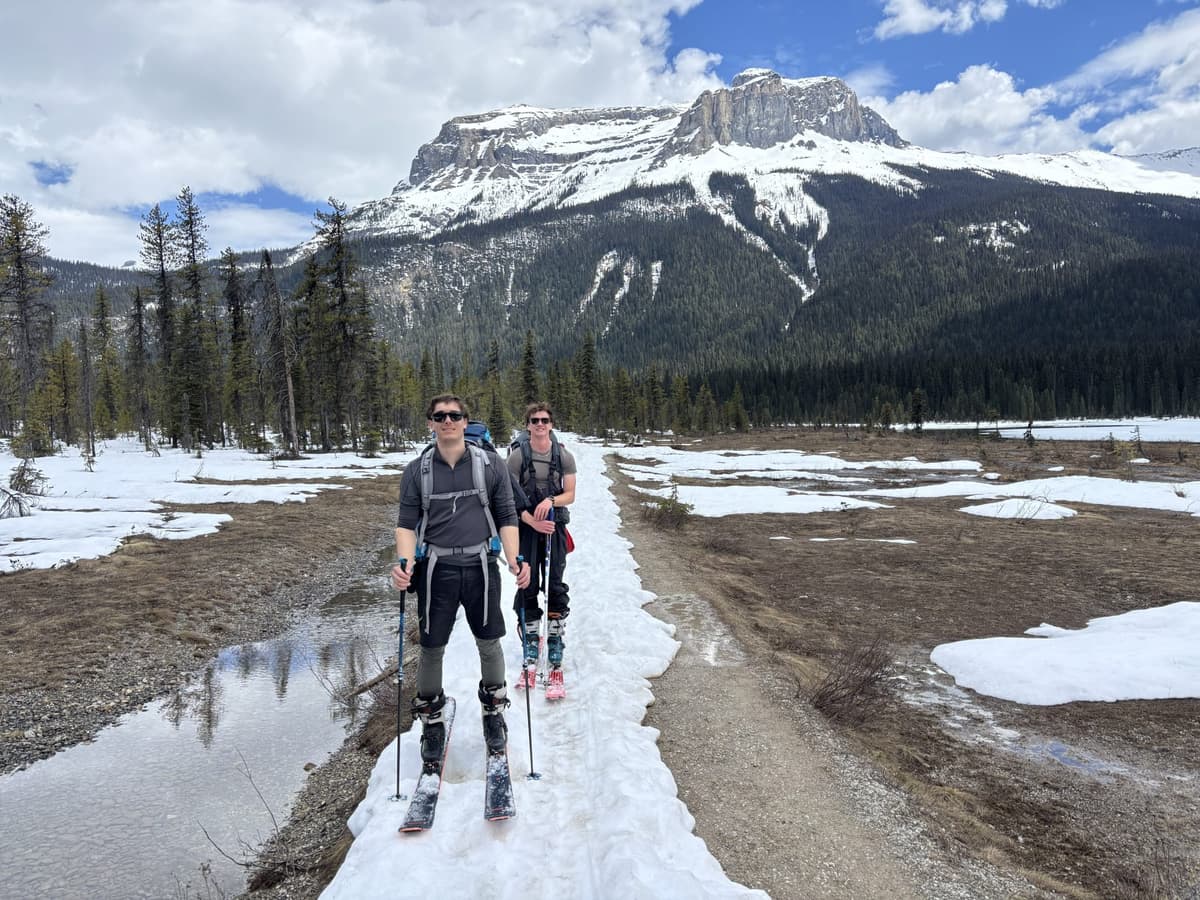 Minimal coverage at the end of the lake that will quickly melt out