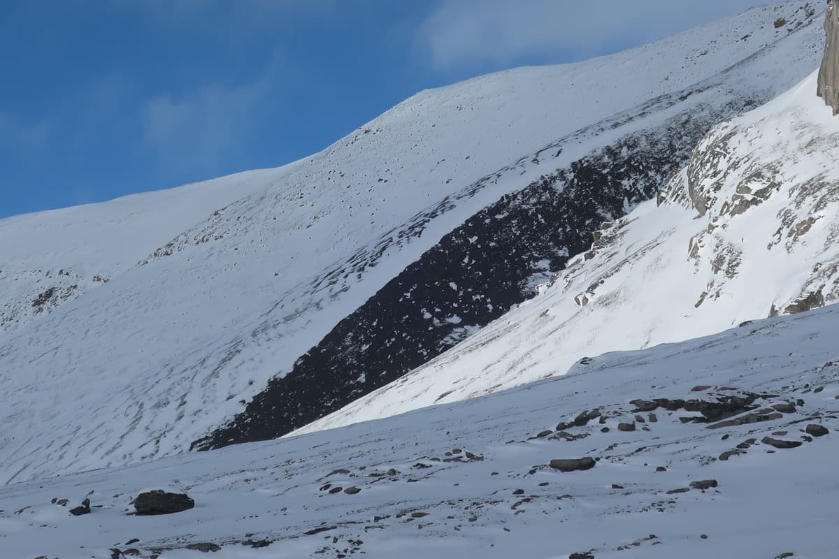 SW aspect off Tangle Ridge