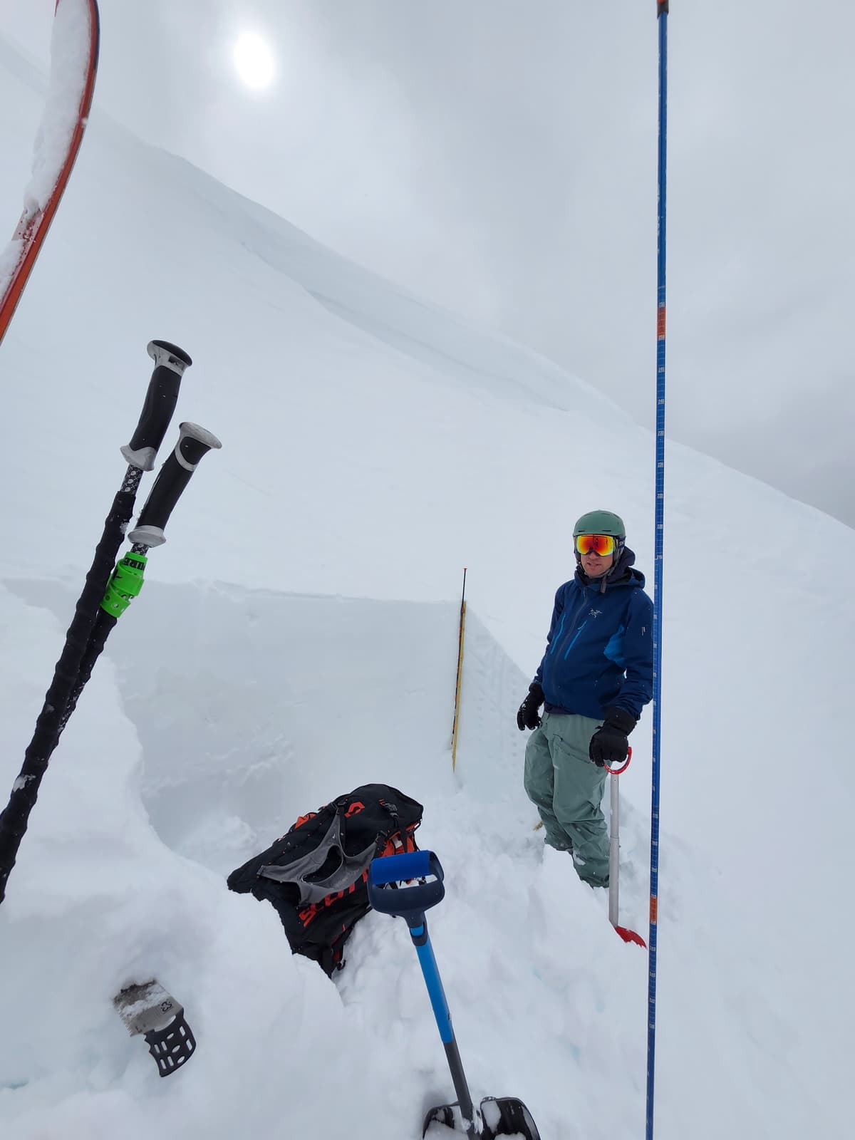 Snowpack was right side up on this northwest aspect.
