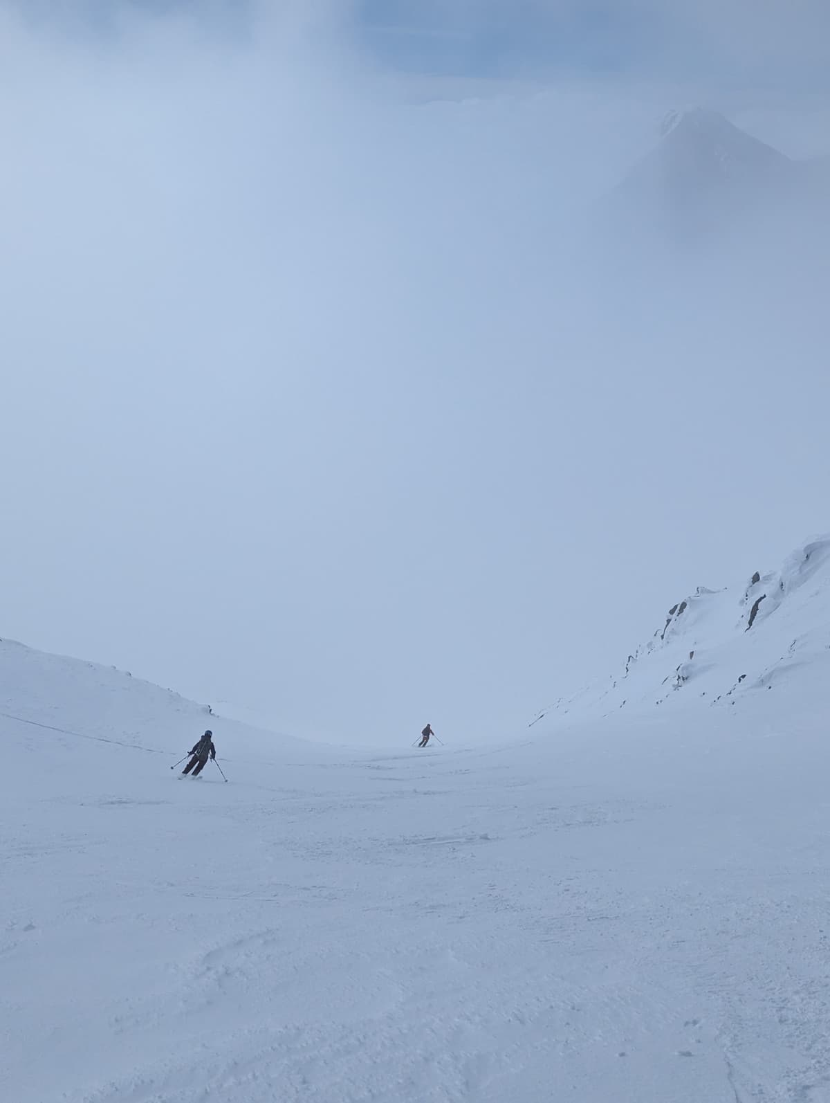 Descent into the fog