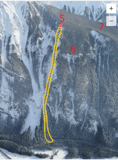 This path hit the road with 3 lobes (30m wide) with debris up to 2.5m deep.