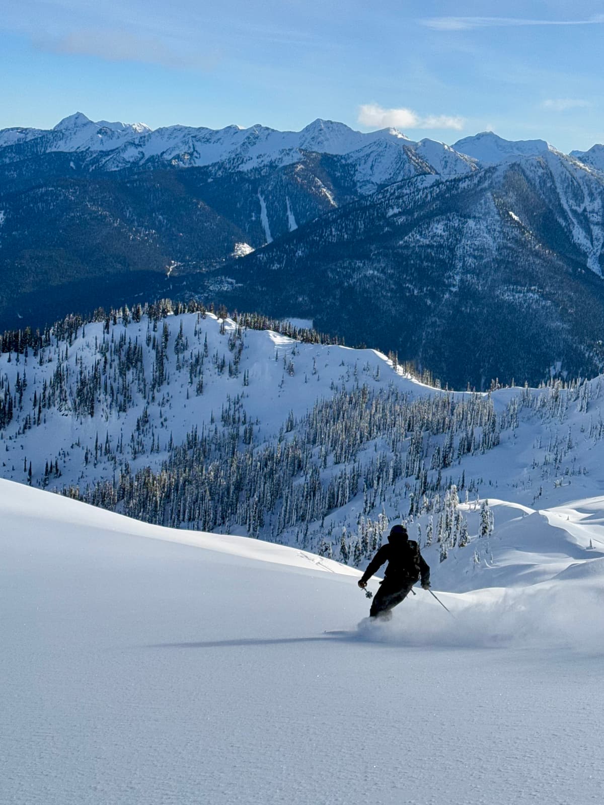 Good skiing in low angle terrain.