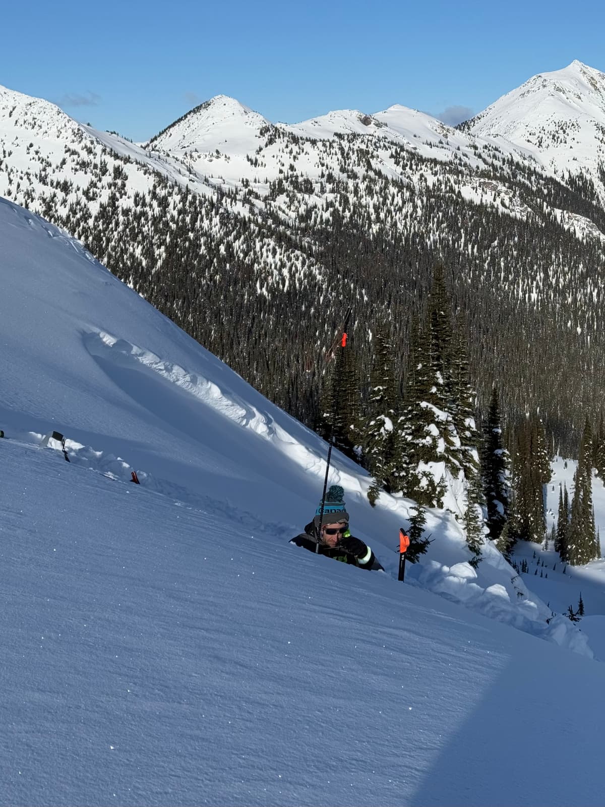Doing a bit of investigation on an old avalanche that failed on the early December surface hoar/facet interface on an east/northeast facing feature.