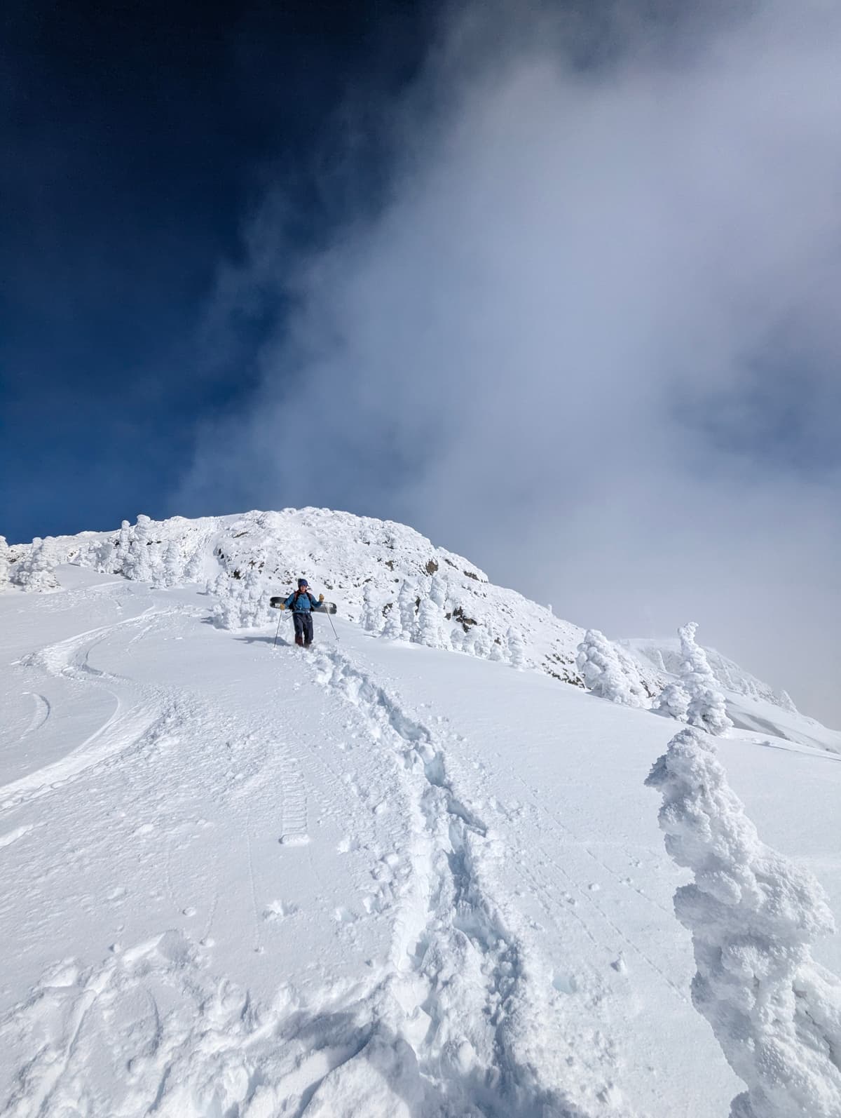 Some sun in the West ridge (-7C temp)