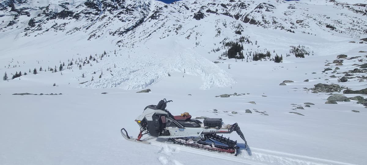 Lots of big old wet slide. Not mi=ch left to come down