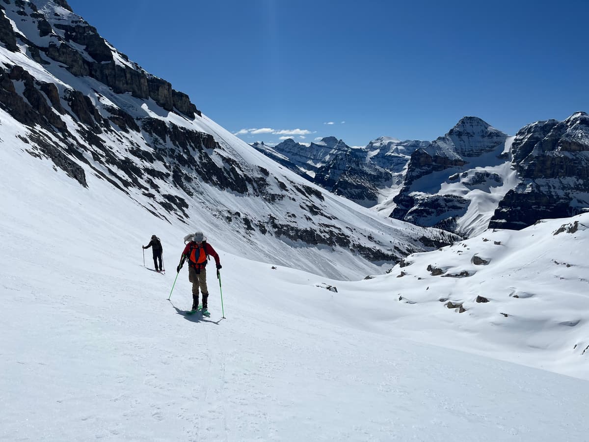 Fast travel conditions in the am. Can easily do skis with ski crampons or bootpack (crampons recommended)