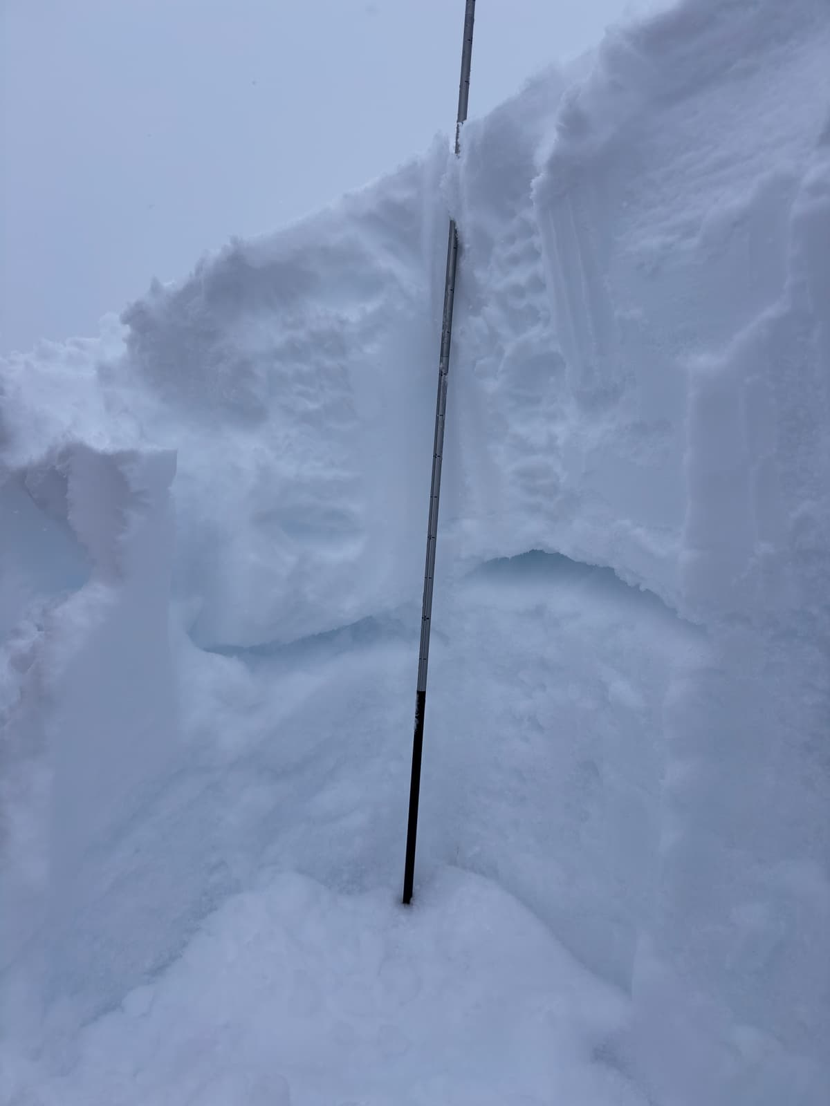 Base layer 50 cm down that failed on ECT.