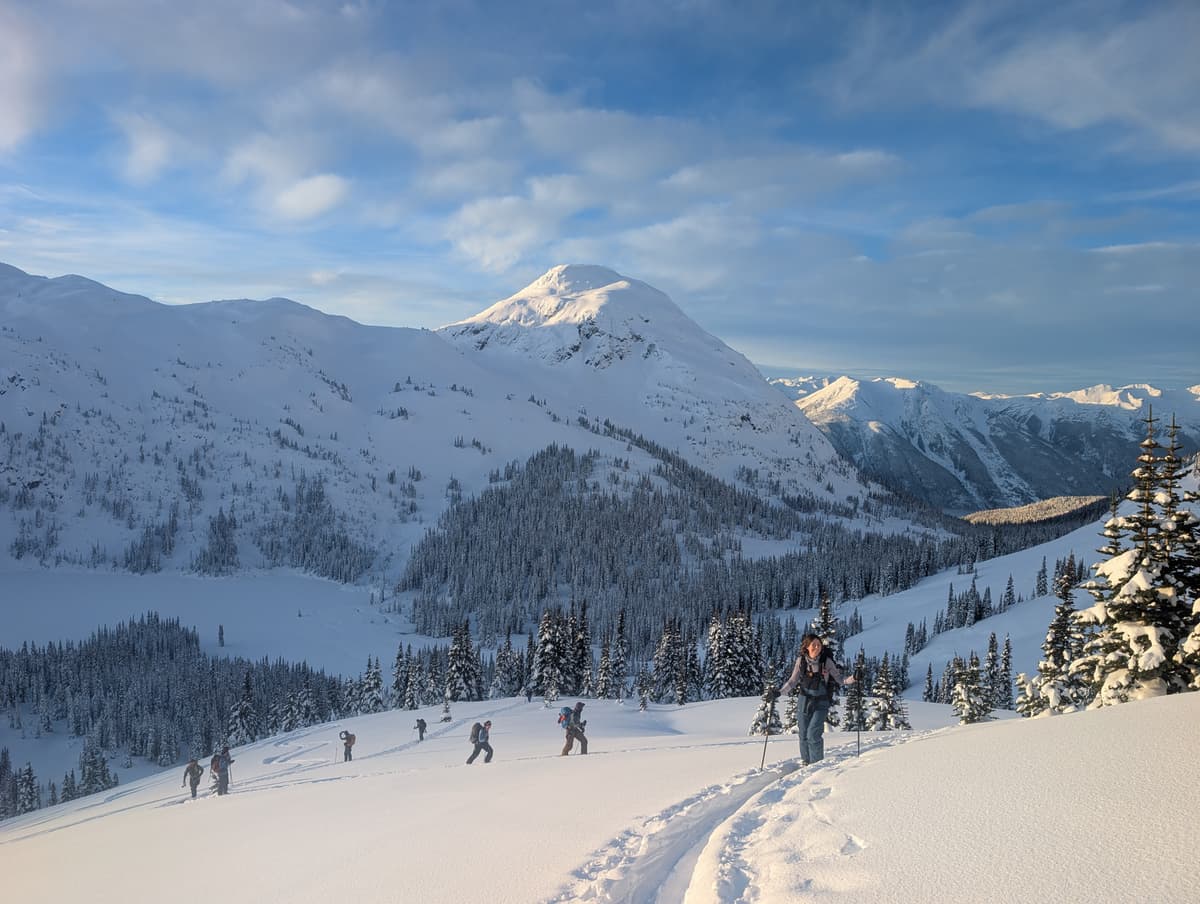 Finch ridge, looking towards Tenquille Lake and the N/NE Face of Copper Mound