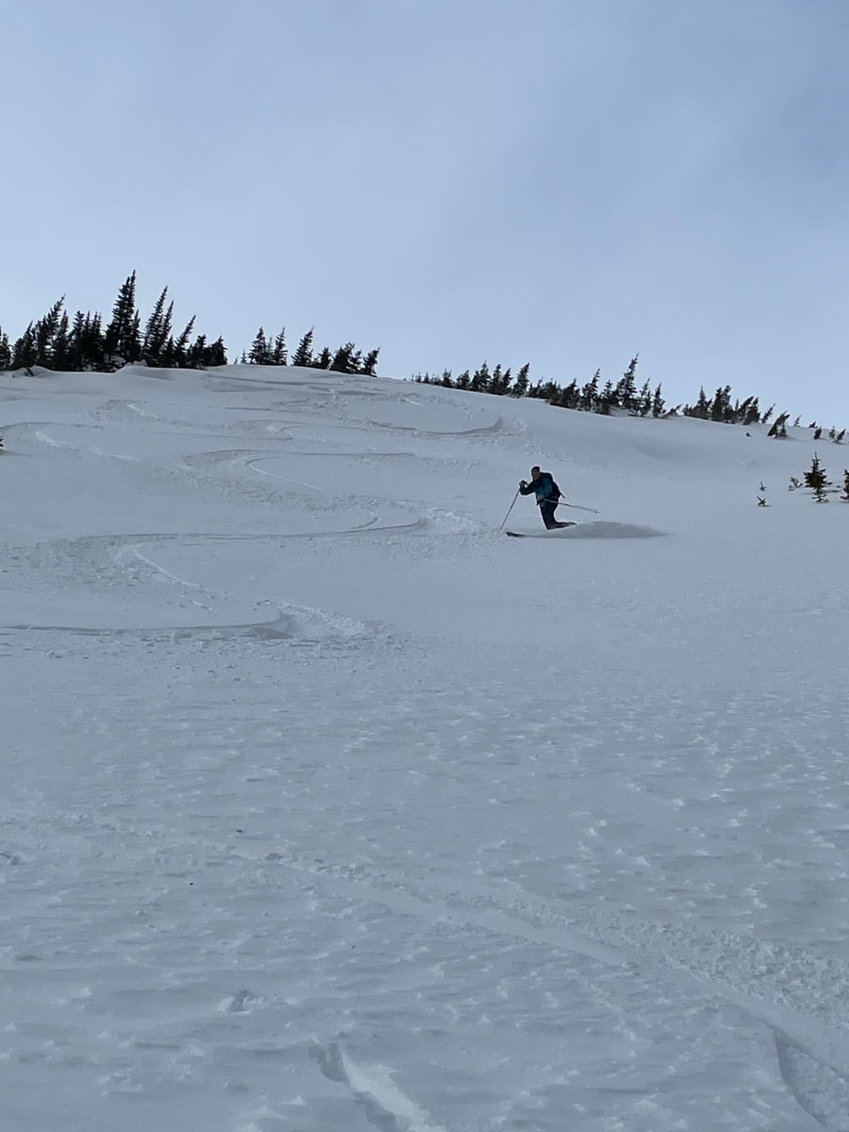 Lee slopes had up to 10 cm.