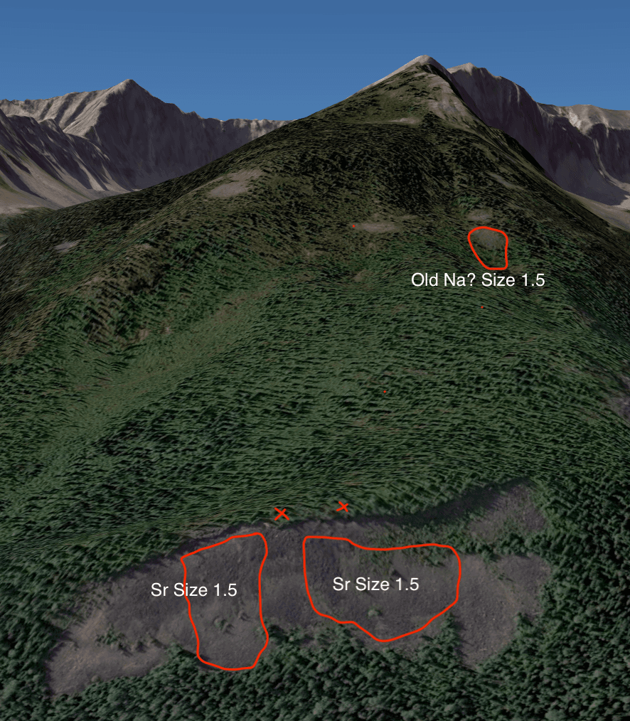 Two size 1.5 skier triggered avalanches in boulder field triggered by falling pillows from above.