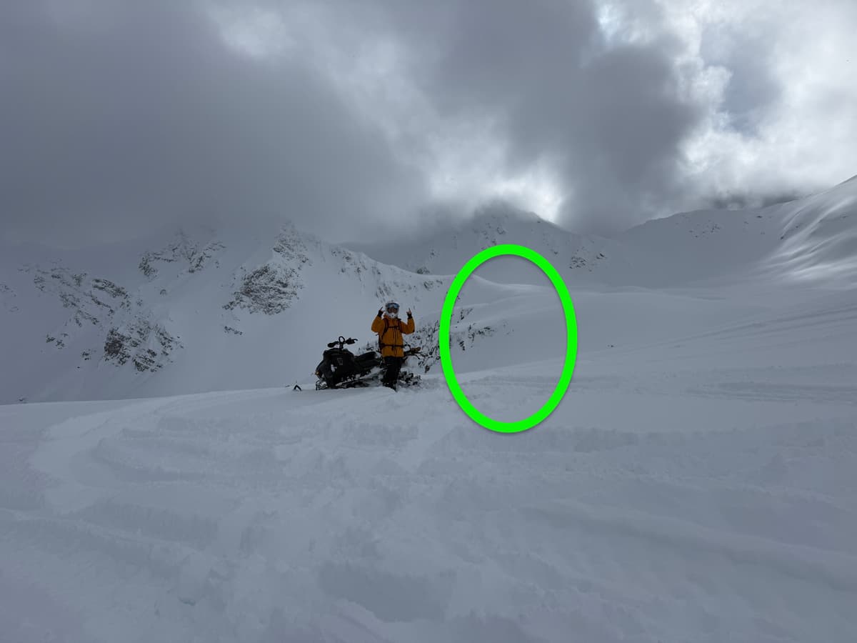 The lights came on during our ride out and the south face was visible from the road.