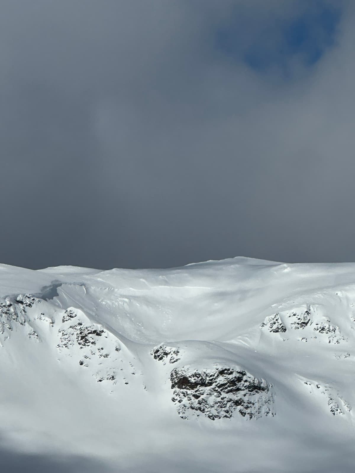 Cornice failure from last weekends warming.