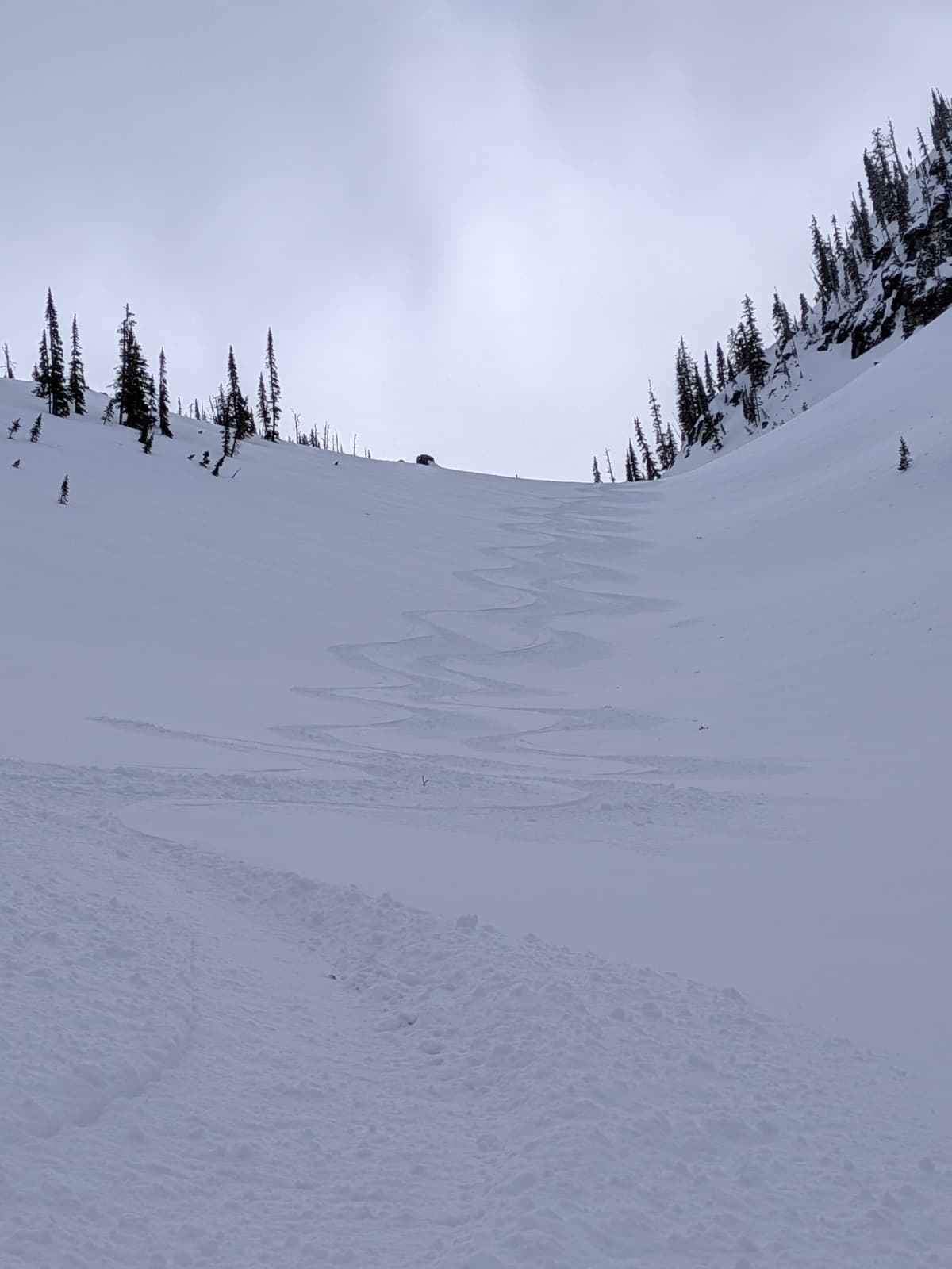Decent turns on the down.