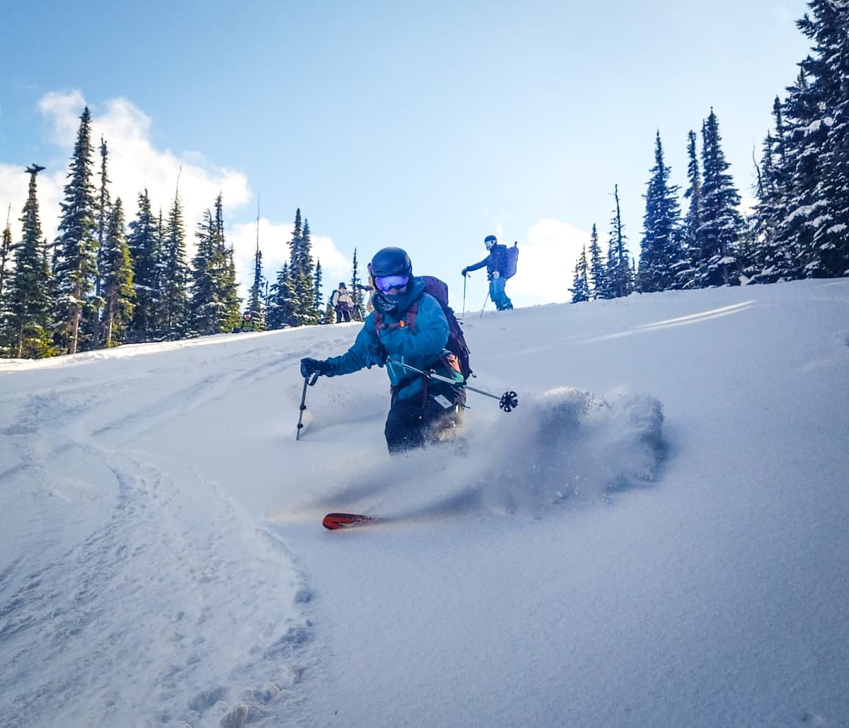 Nice soft powder in sheltered areas