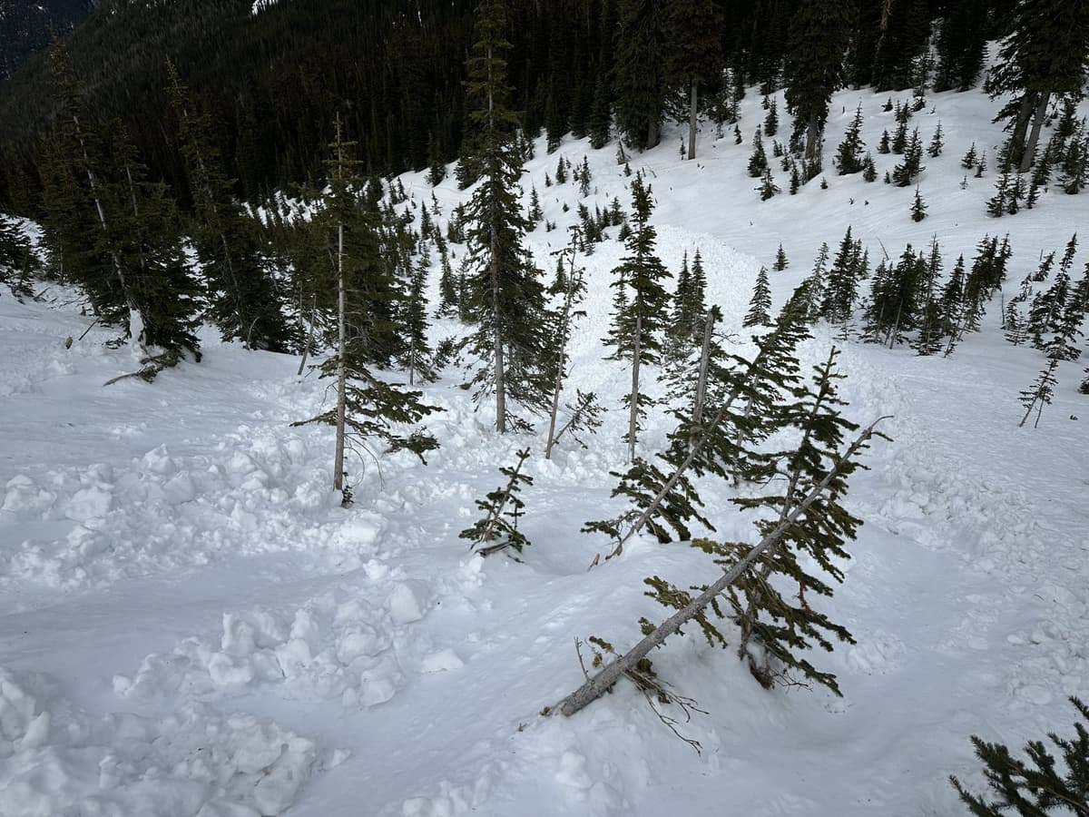 Looking down from about 1,950 m.