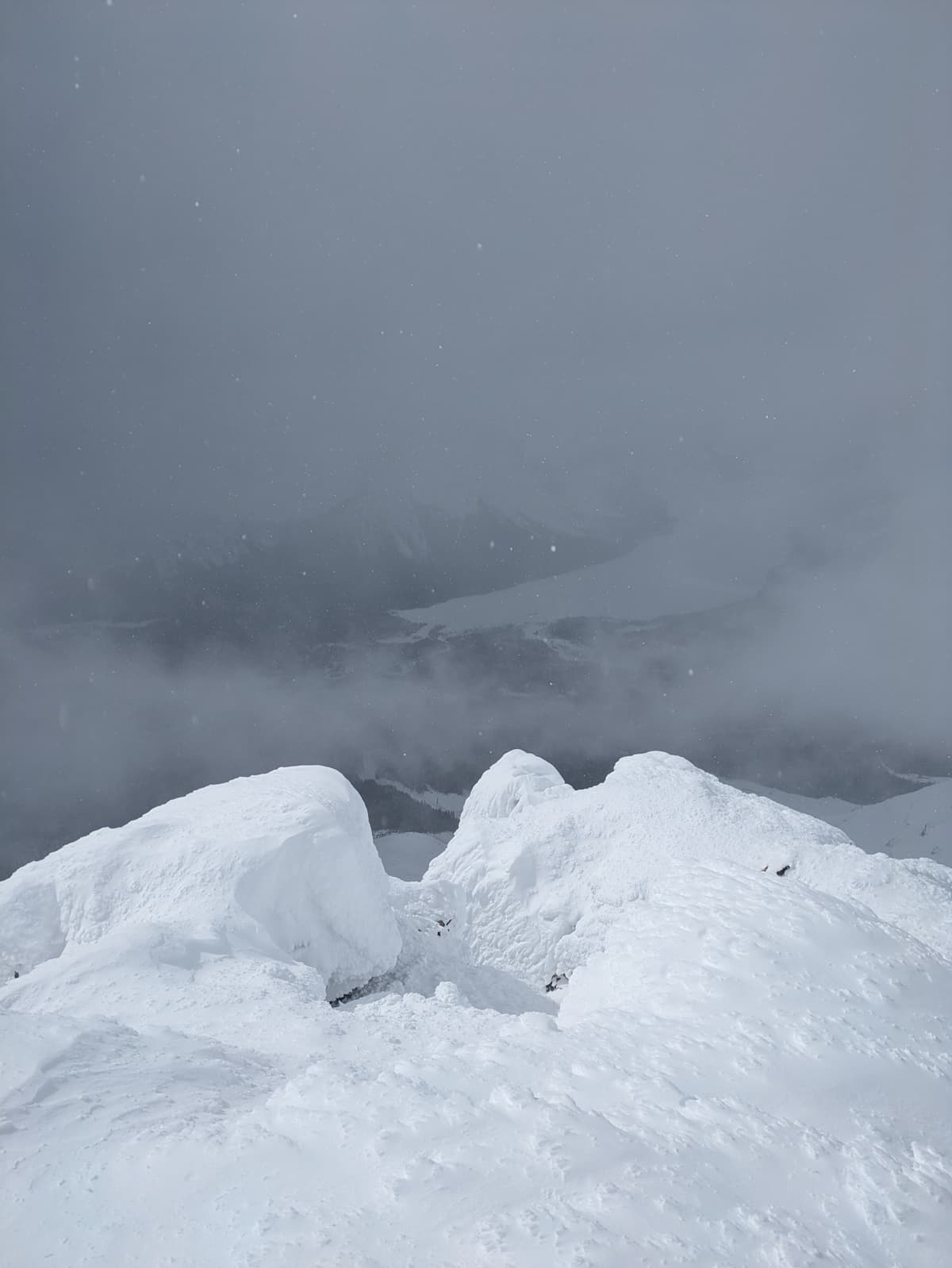 View toward Hector lake from summit