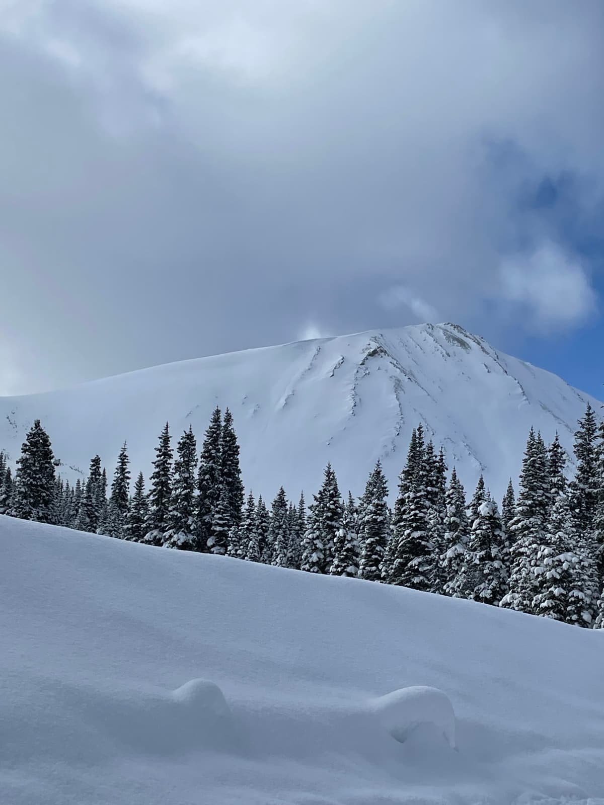 No new avalanche activity after yesterday’s snow.