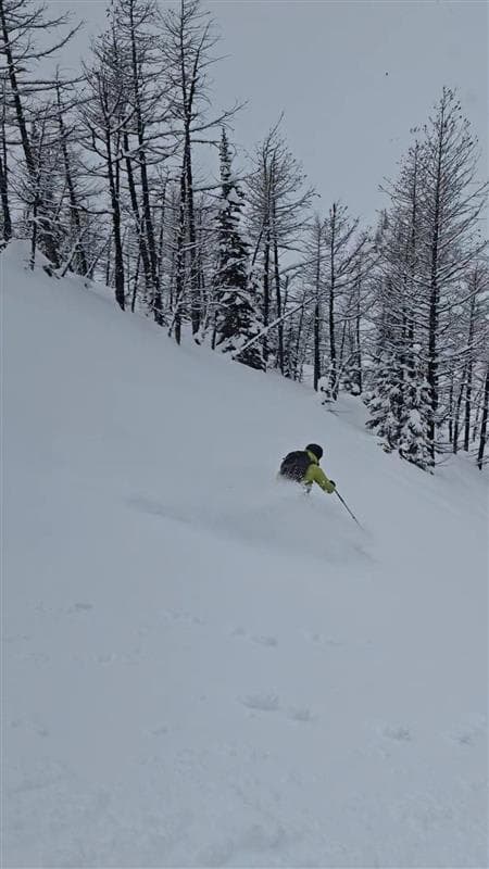 Some great powder turns for April 2nd!