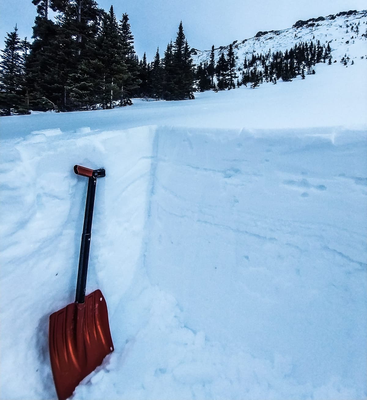 Two main crust layers in the upper snowpack, one down 15 cm and the other down 40 cm.